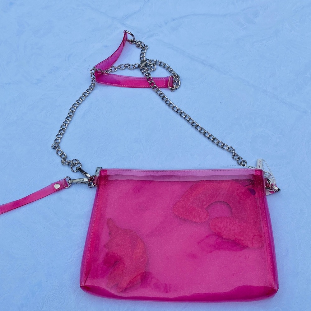 BARI LYNN**Pink Clear Bag***Gorgeous!!!!!!! - Picture 2 of 3